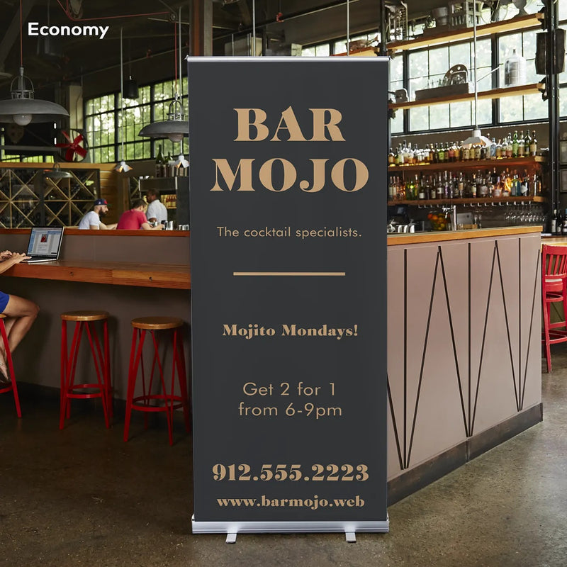 Classic Roll Up Banner Black